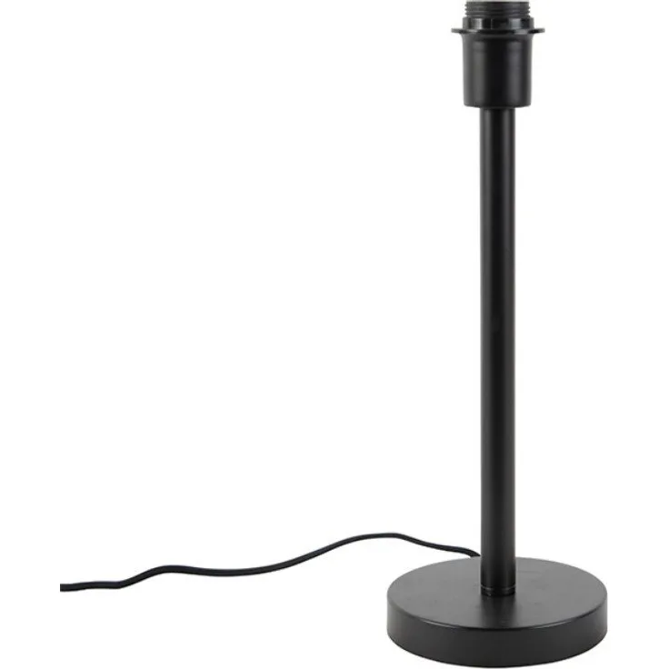 Qazqa Tischleuchte Simplo, ohne Leuchtmittel, E27, Schwarz, Modern, Stahl, 1-flammig