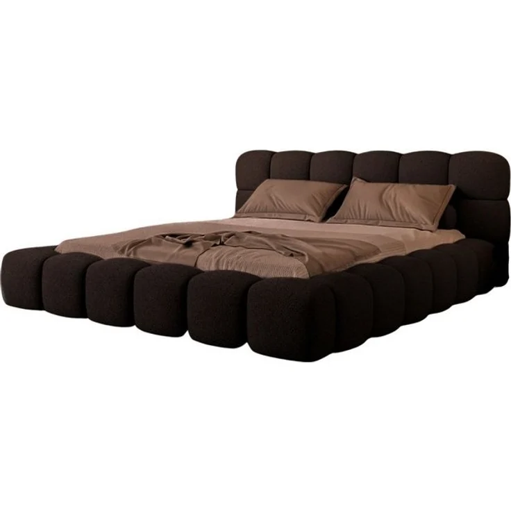 Compleo Polsterbett BUBBLE boucle Designerbett 140/160/180x200 BIZU, Wolkenbett, TOPSELLER Stauraumbett MADE IN EU – Bild 4