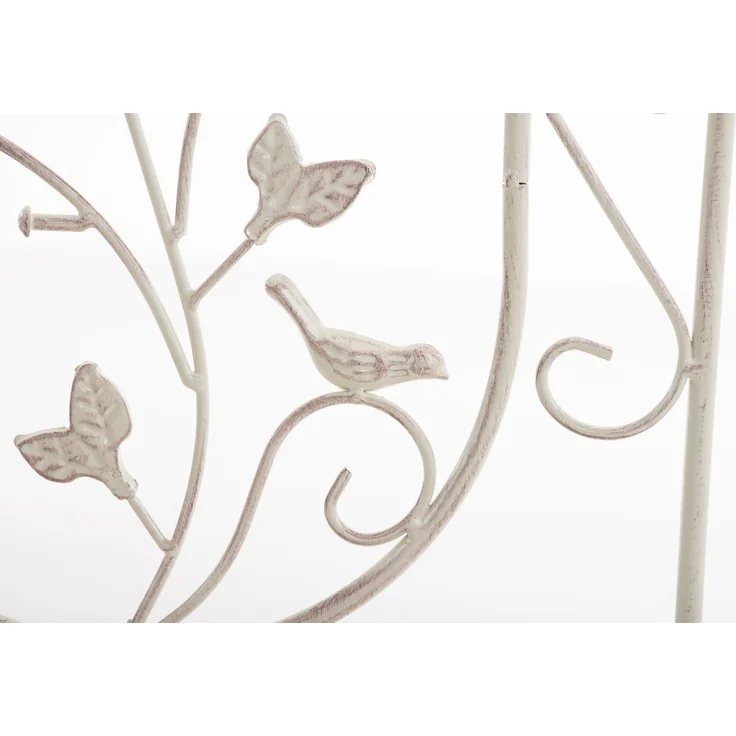 Rankgitter FALK - 35 x 1 x 122 cm, Metall, Antik-Creme | Rankhilfe Kletterpflanzen Gartendekoration – Bild 4