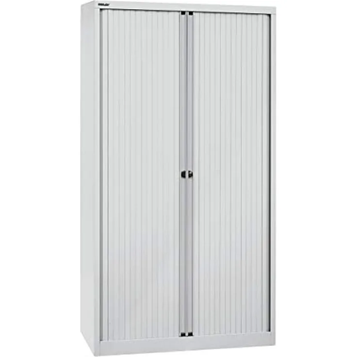 Bisley 'EuroTambour' Rollladenschrank, 120,0 cm, Lichtgrau, 4 Einlegeböden