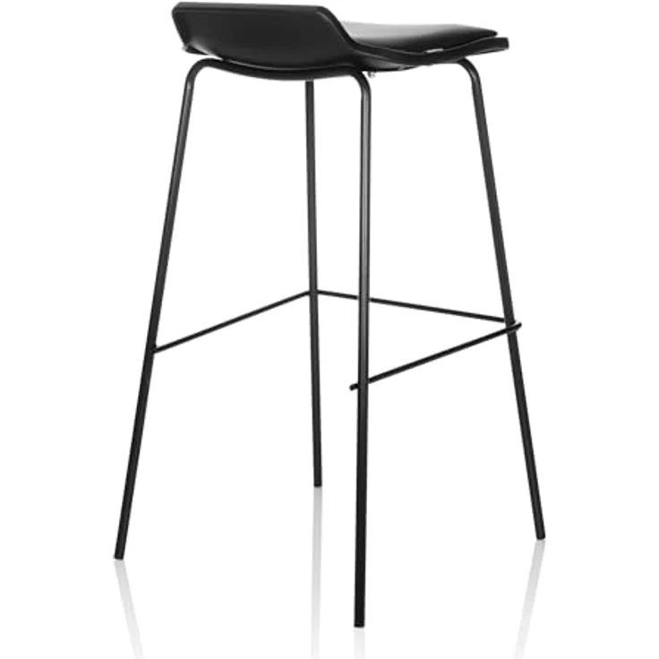Hjh Office LONSO 10, Barhocker mit schmutzabweisendem Kunstlederbezug, zeitloses Design – Bild 7