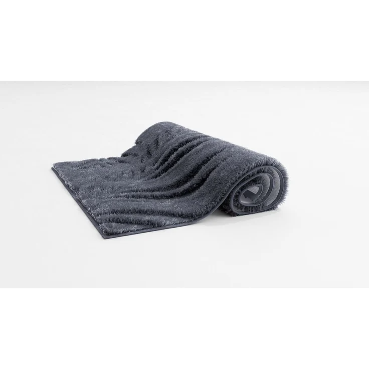 Badematte >FERYA< in anthrazit, 100% Polyester MAGICSOFT - 60 x 50 x 1,8 cm (LxBxH) – Bild 5