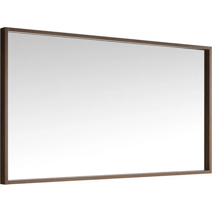 Differnz Badspiegel Industrial Spiegel, 130 x 78 cm, Holz in Braun, Niet-elektrisch