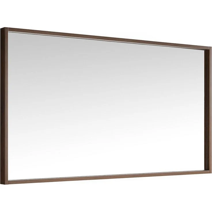 Differnz Badspiegel Industrial Spiegel, 130 x 78 cm, Holz in Braun, Niet-elektrisch