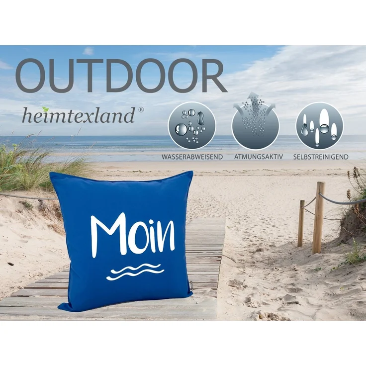 heimtexland Dekokissen Outdoorkissen Garten Deko Outdoor Kissen Maritim, schmutz- und wasserabweisend – Bild 2