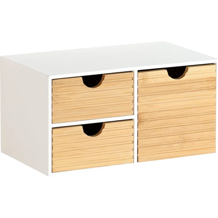 KESPER 58960 Organizer mit 3 Schubladen, weiß, FSC / Mini-Kommode