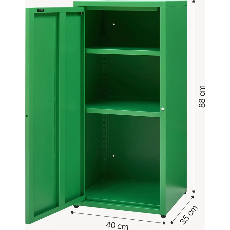 Metallschrank Burlöv Stahl Apfelgrün [en. casa] – Bild 6