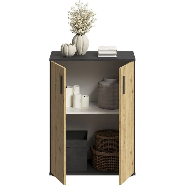 FMD Kommode Albi, Kommode, 2-türig, 1 Innenboden, Breite 60 cm – Bild 4