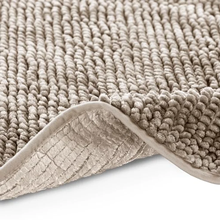 AmeliaHome Badematte Badematte Badteppich Badvorleger Duschvorleger Badezimmer rutschfest, rutschhemmend beschichtet, Rutschfest, Polyestertextilien, Rechteck, 50x70 cm, 60x90 cm, 70x120 cm – Bild 4