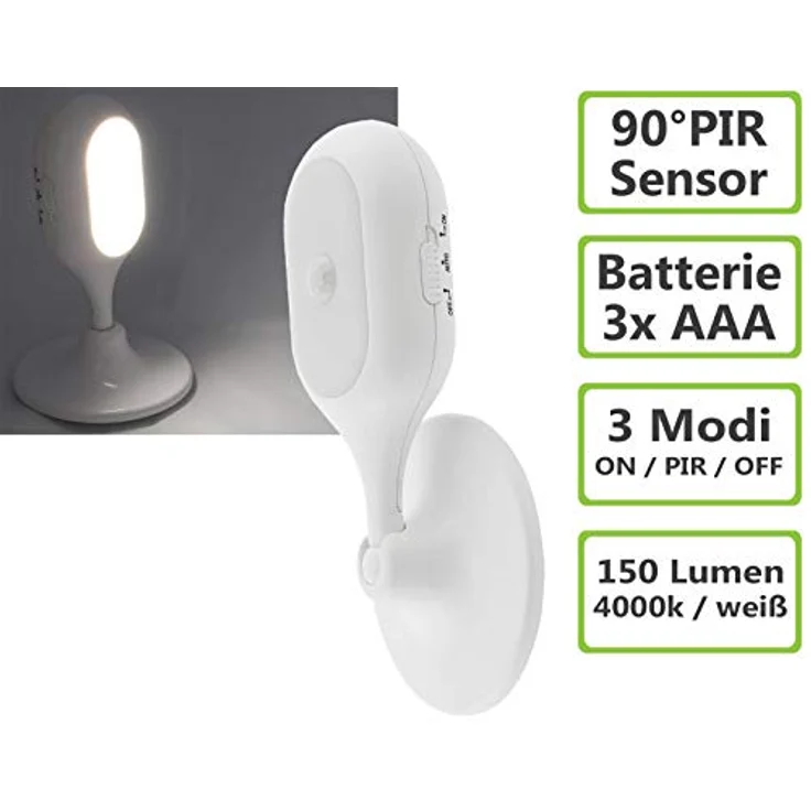 ChiliTec Wandleuchte mit Bewegungsmelder, 360° – Bild 6