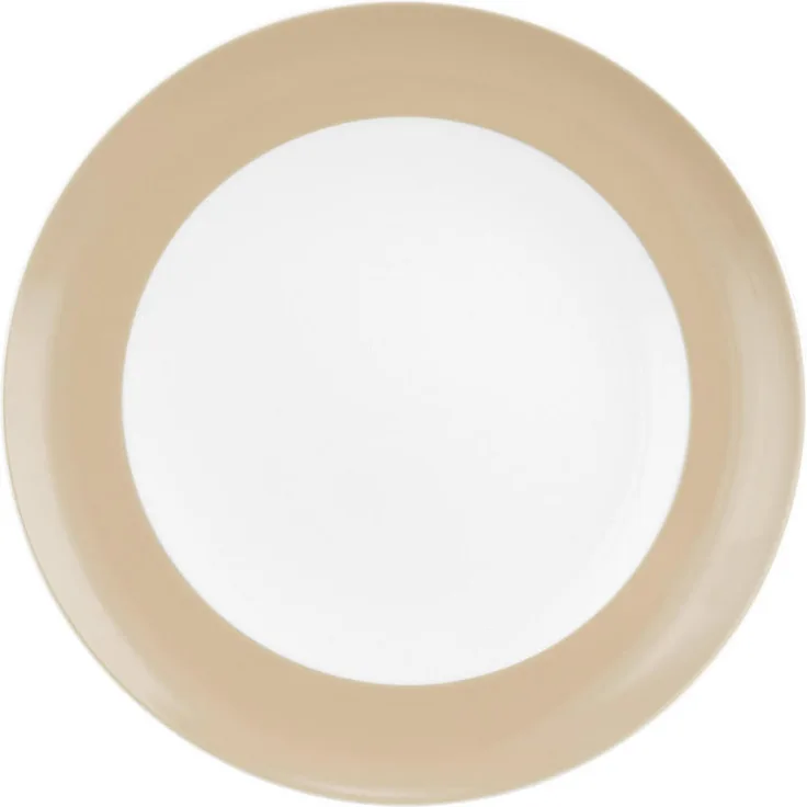 Seltmann Weiden Liberty Pure Colors Speiseteller, Beige, Ø 27 cm, Porzellan, spülmaschinenfest, mikrowellenfest, ofenfest