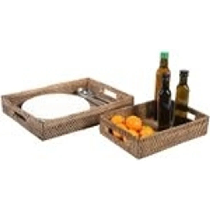 Rattan Tablett Lisa rechteckig XL – Bild 3