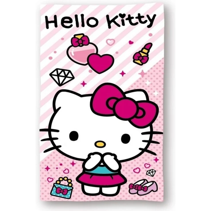 Hello Kitty Badehandtuch Strandtuch 70x140 cm aus Baumwolle – saugfähig & weich – Bild 2