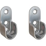 MS Beschläge Kleiderstange Kleiderstangenhalter verchromt Schrankrohrhalter