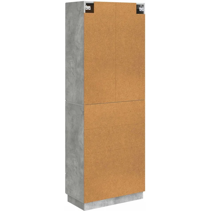 vidaXL Schrankset 2 pcs Betongrau 66 x 34,5 x 87 cm Holzwerkstoff 3416802 – Bild 6