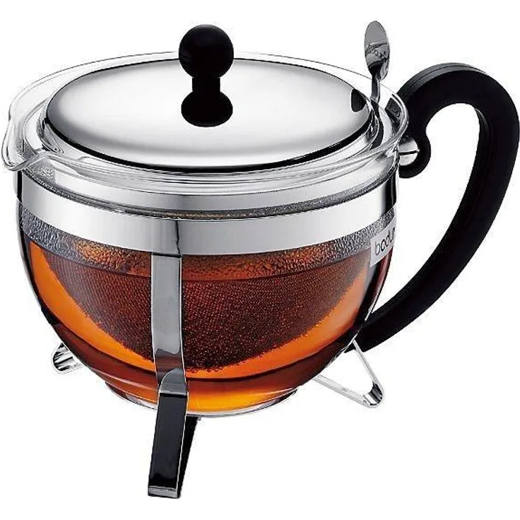 bodum Teebereiter Chambord Teekanne Edelstahl Filter 1,3 Liter 1921-16-6