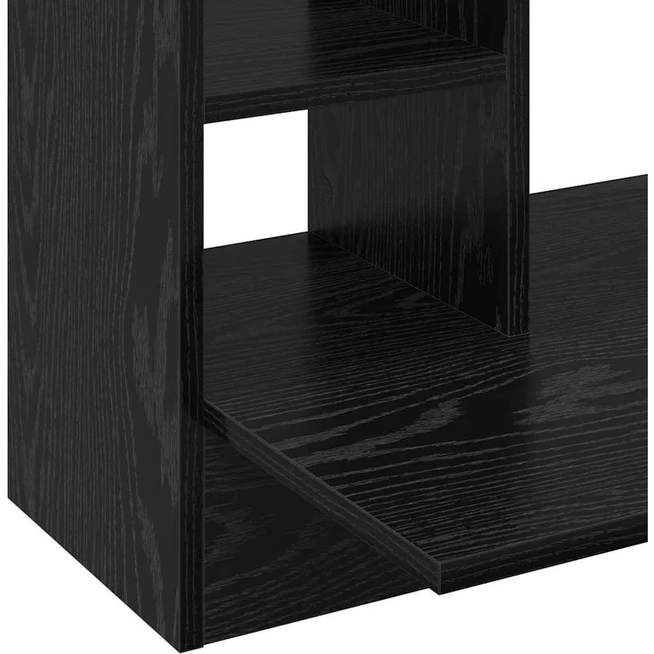 vidaXL Wandtisch Schwarz Eichen-Optik 105 x 48 x 75 cm Holzwerkstoff 869194 – Bild 7