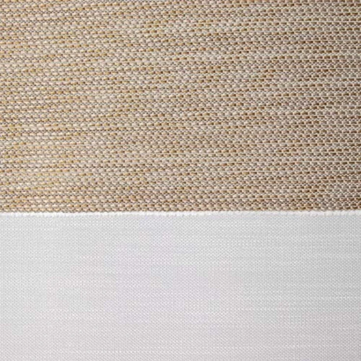Clever-Kauf-24 Scheibengardine 4-teiliges Mini-Flächenvorhang-Set in beige weiß 2291-13, Stangendurchzug, halbtransparent, Store – Bild 5