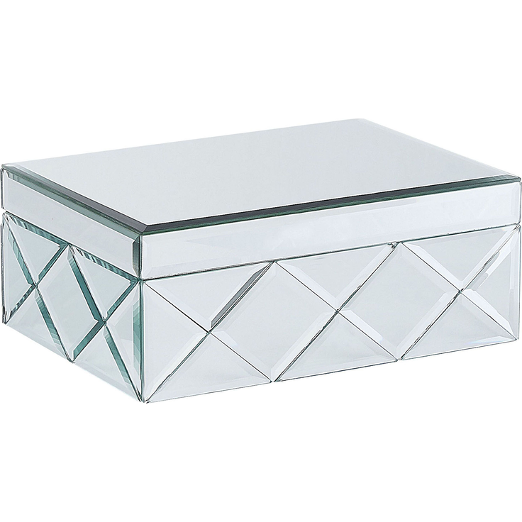 Schmuckkästchen Spiegeleffekt silber 25 x 20 cm GORRON