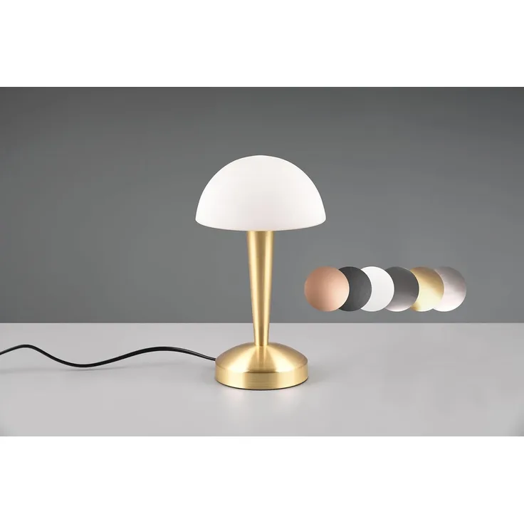 lightling LED Tischleuchte Carina, LED fest integriert, Warmweiß, On/Off Touch Funktion, E14