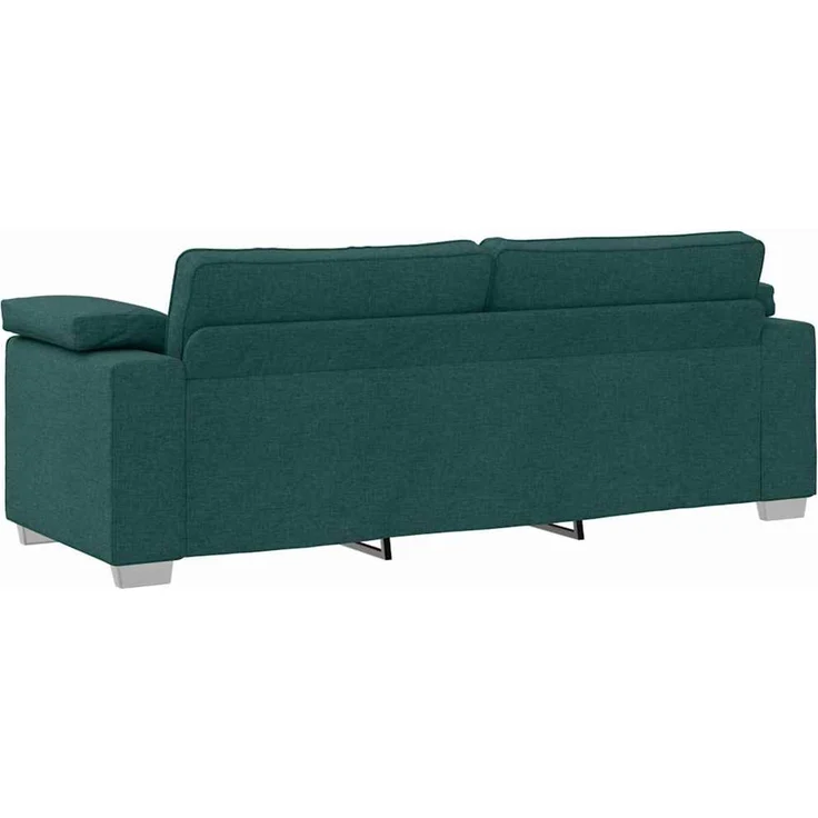vidaXL 3-Sitzer-Sofa Dunkelgrün 220 cm Stoff 4105242 – Bild 4