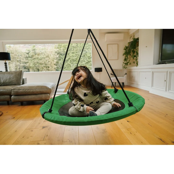 HUDORA höhenverstellbare Nestschaukel, 90-110 cm, Grün – Bild 8