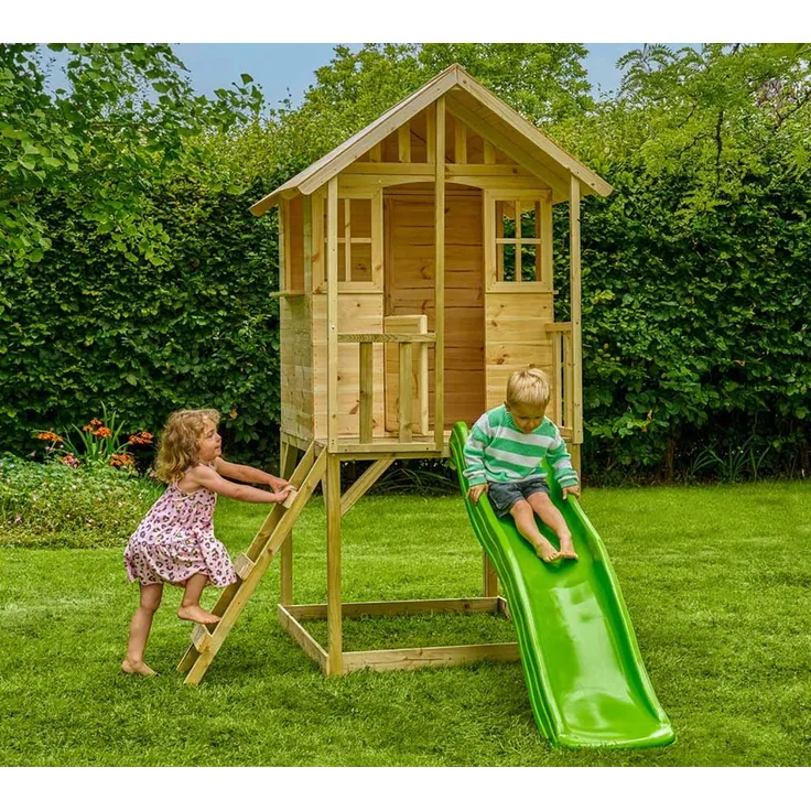 Zwerkules Villa 1 | Kinder Stelzenhaus mit Rutsche