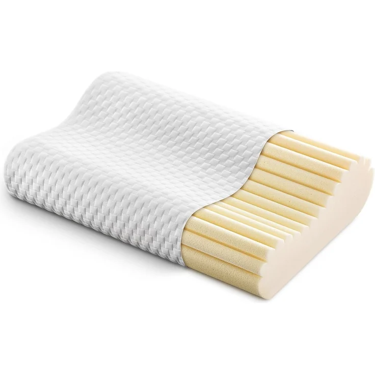 Sleezzz Premium Viskoelastik Nackenstützkissen 50 x 32 x 11 cm mit hautsympathischem Doppeltuch-Bezug – Bild 2