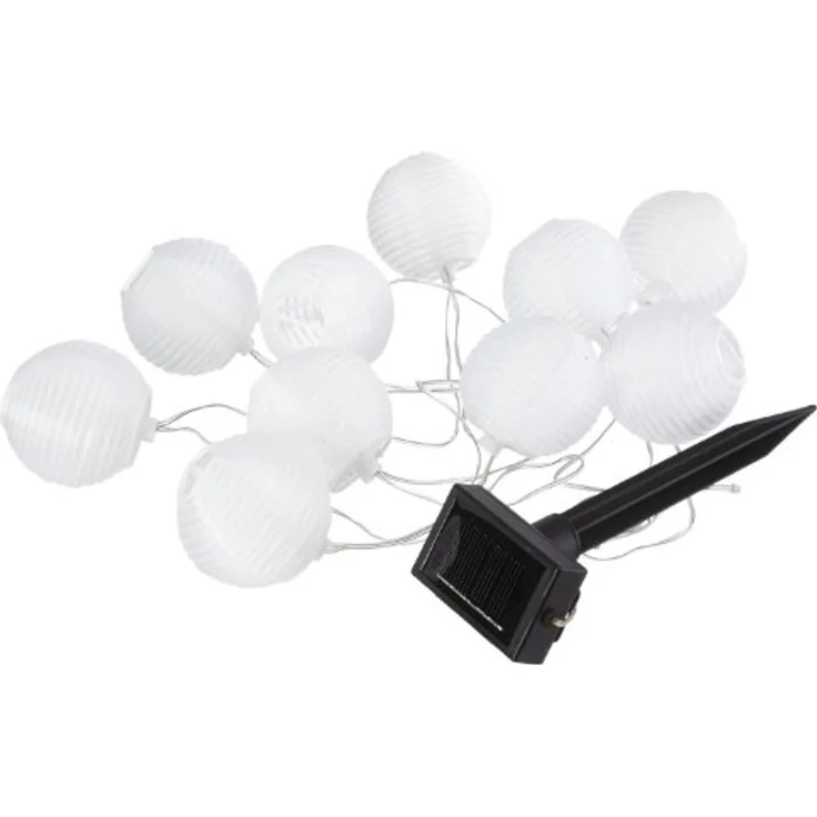 LED-Solarlichterkette "Ball White",10teilig – Bild 2