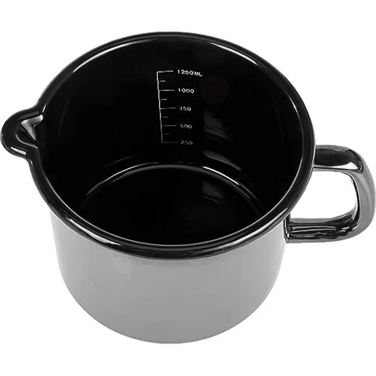 GSW Milchtopf Profi-Black-Star, Stahl-Emaille (1-tlg), 1,5 Liter, Induktion – Bild 3