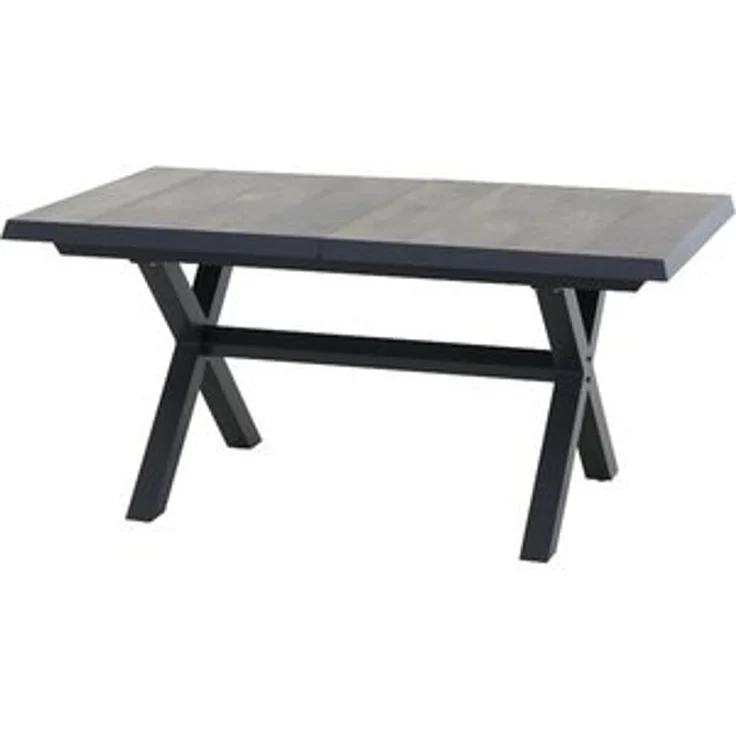 Siena Garden Sincro Tisch, ausziehbar, 160/200x90 cm ? Aluminium (matt anthrazit) & Keramik (washed- – Bild 6