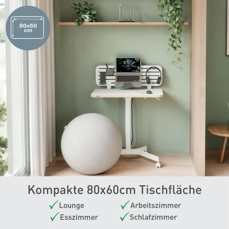 Leitz Sitz-/Stehtisch Ergo 65360001 weiß – Bild 5