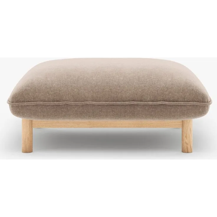 Micadoni Ada Pouf klein Strukturierter Stoff Wind Sand