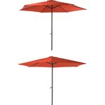 Sonnenschirm CABOGROS Terracotta Ø 300 cm 6 Streben mit Handkurbel