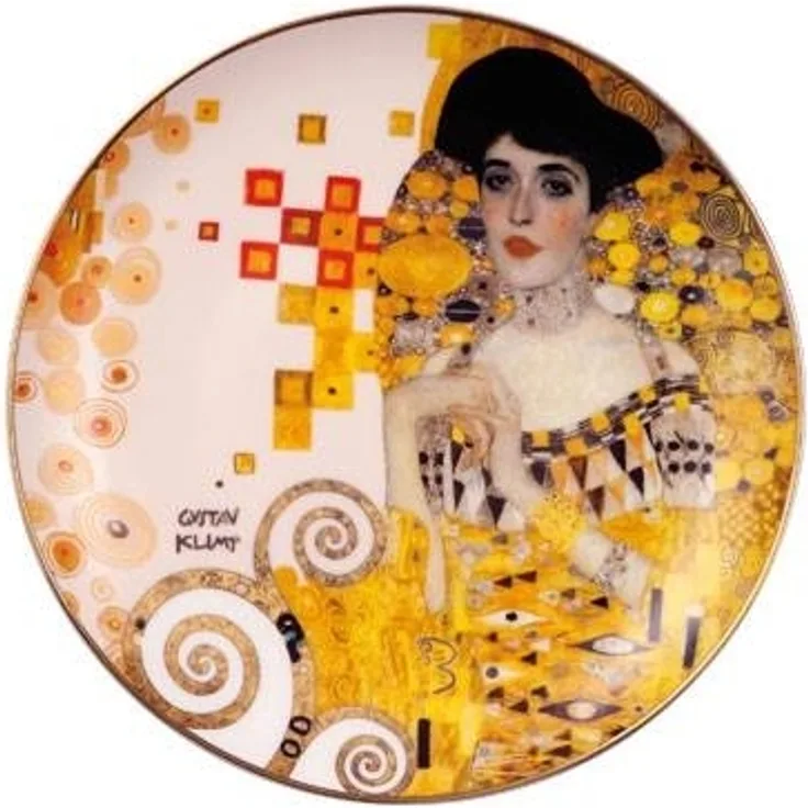 Goebel Wandteller Gustav Klimt - Adele Bloch-Bauer, Dekoteller, Artis Orbis, Fine Bone China, Bunt, 21 cm, 67071021