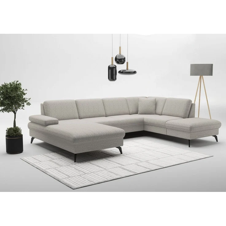 sit&more Wohnlandschaft Morris Jubi U-Form, B: 300 cm, mit Armteilfunktion & 1 Zierkissen, optional Bettfunktion – Bild 5