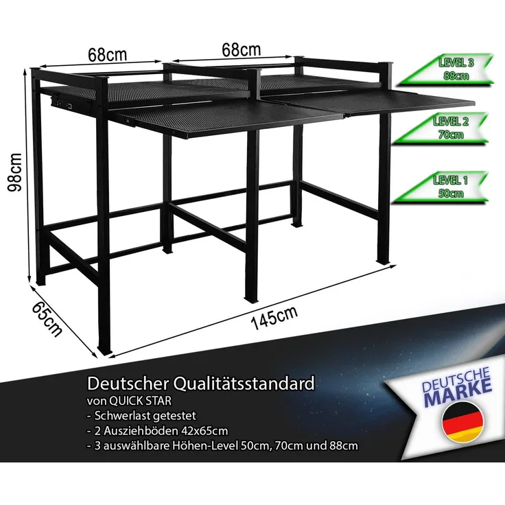 Quick Star Waschmaschinenumbauschrank Waschmaschinenregal mit / ohne Auszug Schublade
