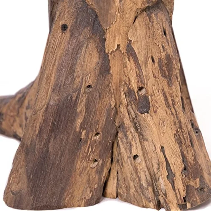 DESIGN DELIGHTS Beistelltisch BEISTELLHOCKER "DARWIN", Teakholz, Ø 30 cm, Wurzelholzhocker – Bild 5