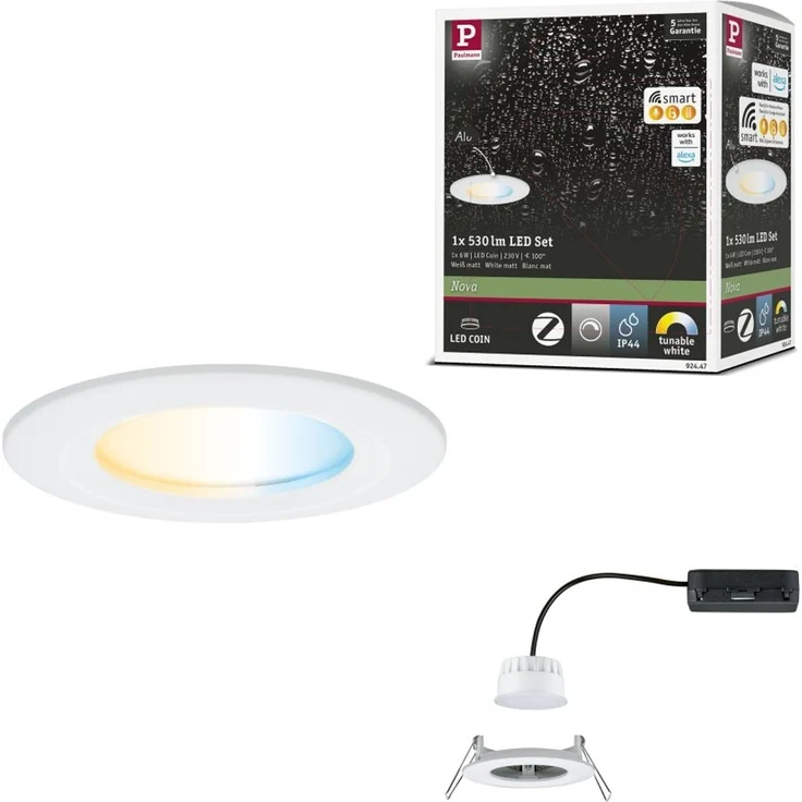 Paulmann 92447 LED Einbauleuchte Nova Coin Zigbee Tunable White Weiß matt IP44 – Bild 8