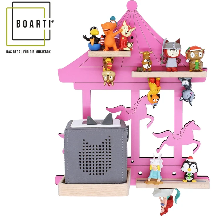 VCM Wandregal BOARTI Regal 920871 Pink H. 41 x B. 35 x T. 19 cm – Bild 1