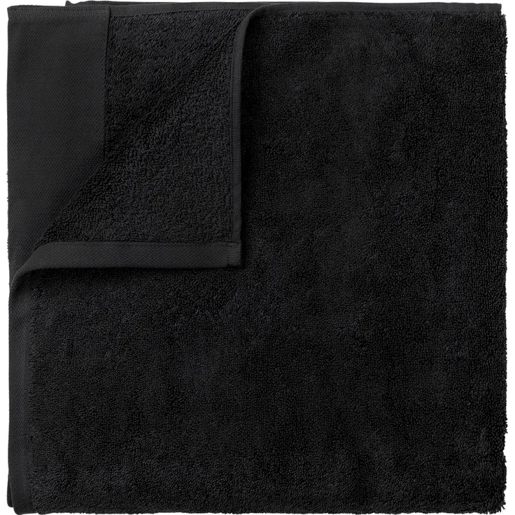 Blomus Gästehandtücher 2er Set Riva, Gästehandtuch, Handtuch, Baumwolle, Black, 30x50 cm, 66301