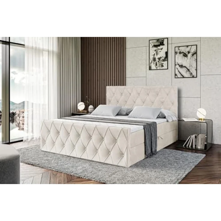 ALTDECOR Boxbett AMAY (Multipocket-Matratze H4. H3 Matratze Bonellfederung. Topper. Kopfteil) – Bild 6