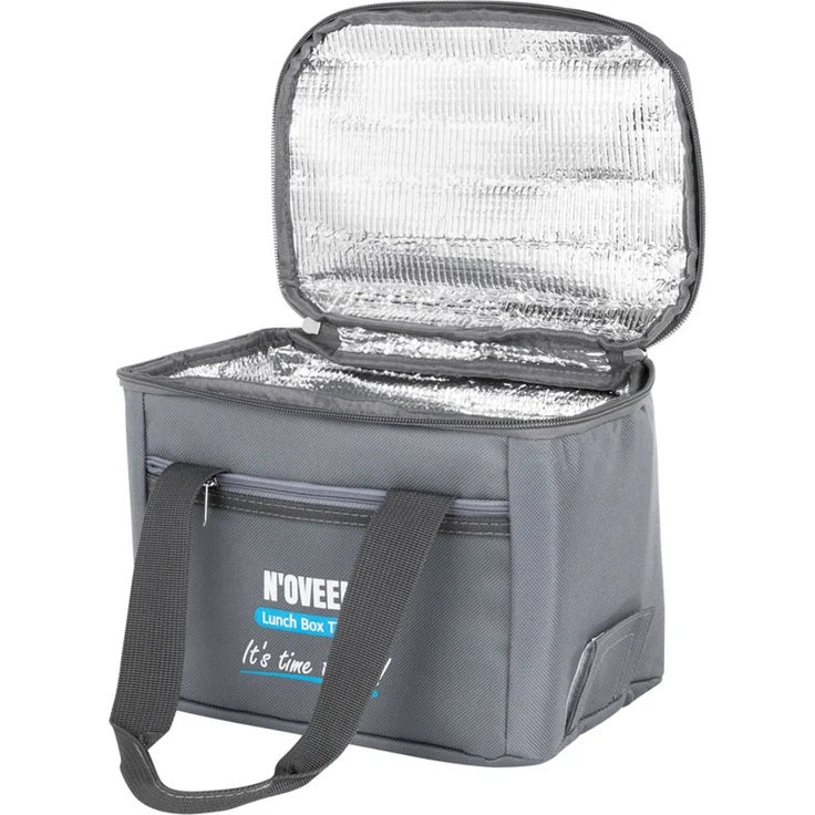 Thermotasche für Lunchbox | Tragbare Picknicktasche | Grau | 16x23x16cm – Bild 5