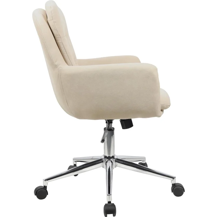 SVITA Schreibtischstuhl MARTE, höhenverstellbar, Bürostuhl, Drehstuhl mit Rollen, Beige – Bild 5