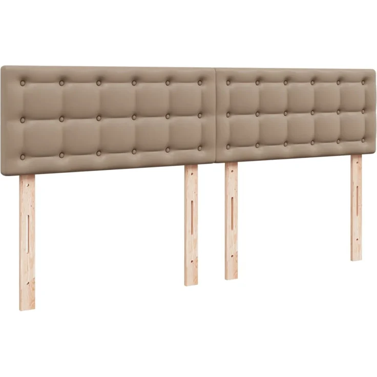 vidaXL Boxspringbett Matratze Cappuccino-Braun 180x200 cm Kunstleder 3288435 – Bild 8