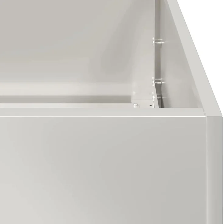 vidaXL Pflanzkübel 120x40x80 cm Edelstahl 860721 – Bild 6