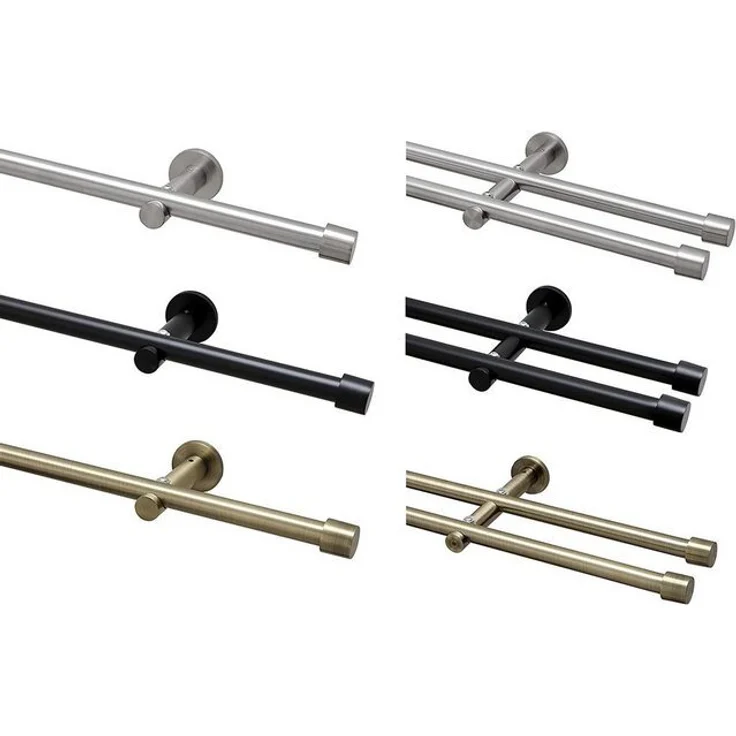 Garduna Gardinenstange Ø 16mm / 1- oder 2-Lauf, 1-läufig, Metall – Bild 4