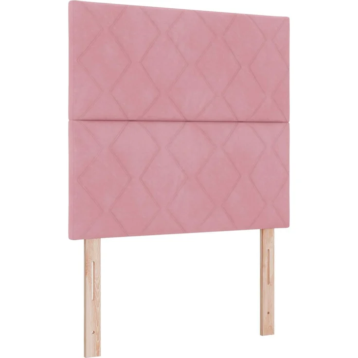 vidaXL Ottoman-Bett mit Matratze und LED Rosa 90 x 190 cm Samt 3458348 – Bild 5