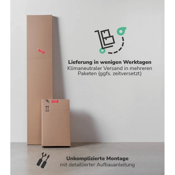 mokebo Schrank-Set Die Allzweckwaffe, (2er-Set), Stauraum-Set aus Mehrzweckschränken in Schwarz-Anthrazit – Bild 2