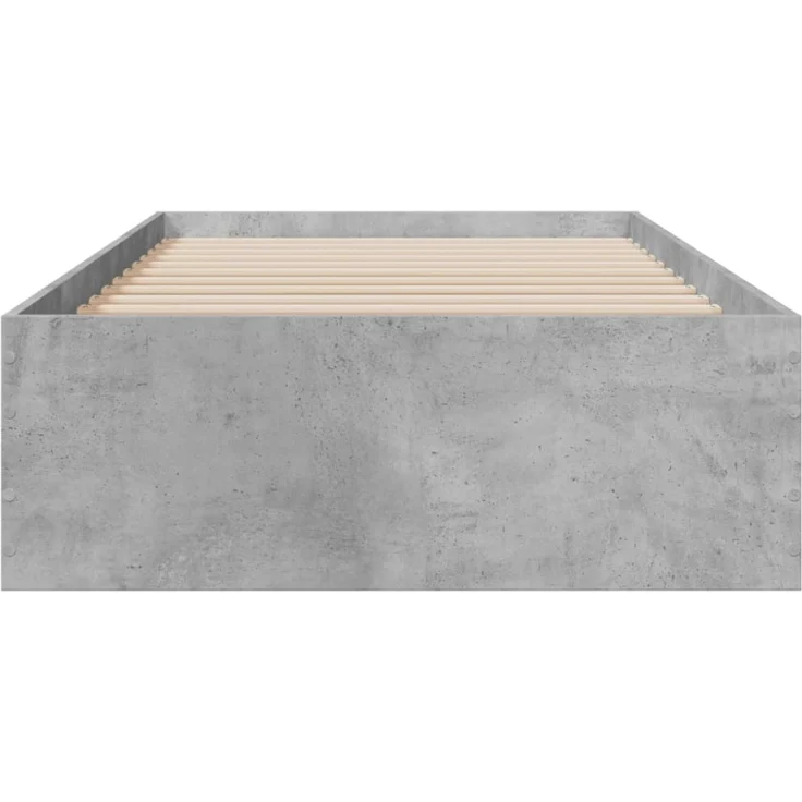 vidaXL Bettgestell mit Schubladen Betongrau 100x200 cm Holzwerkstoff 3280422 – Bild 2